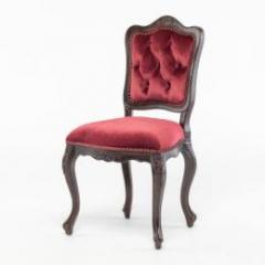 ダイニングチェア デスクチェア ブラウンxレッド 布地 6085-5F41B