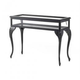 ロココ調 ショーケース ジュエリーケース 1.2M幅 ブラック E4016-1.2-8