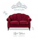 シェルファ 2人掛けソファ アンティーク調 ソファ レッド 布地 VS2F280K