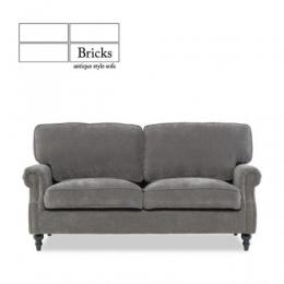 ブリックス 2.5人掛けソファ コンパクトソファ グレー 布地 VE2F265K