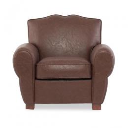 クラブマン 1人掛けソファ ムスタッシュチェア コーヒーブラウン VF1P94B