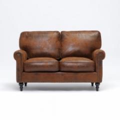 VGシリーズ 2人掛けソファ ブラウン バックスキン風 布地 VG2P30K