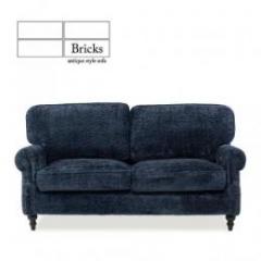 ブリックス 2.5人掛けソファ コンパクトソファ ブルー 布張り VE2F278K