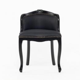 ロココ調 ドレッシングチェア バニティスツール ブラウン 合皮 E6090-N-8P32